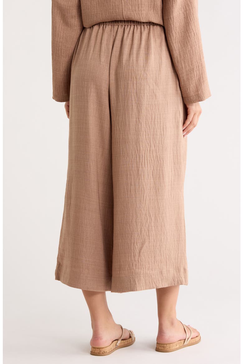 Woven Gaucho Pants, Alternate, color, HEATHER MUSHROOM