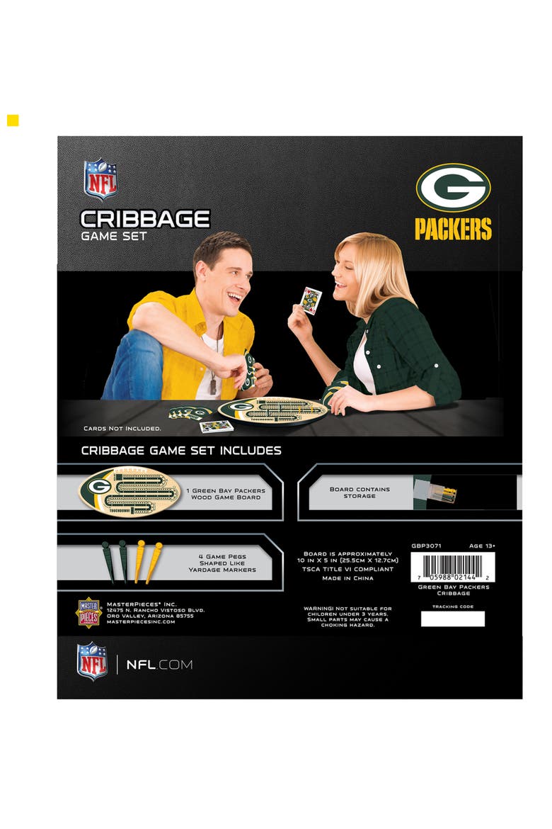 Green Bay Packers Cribbage, Alternate, color, Multicolor