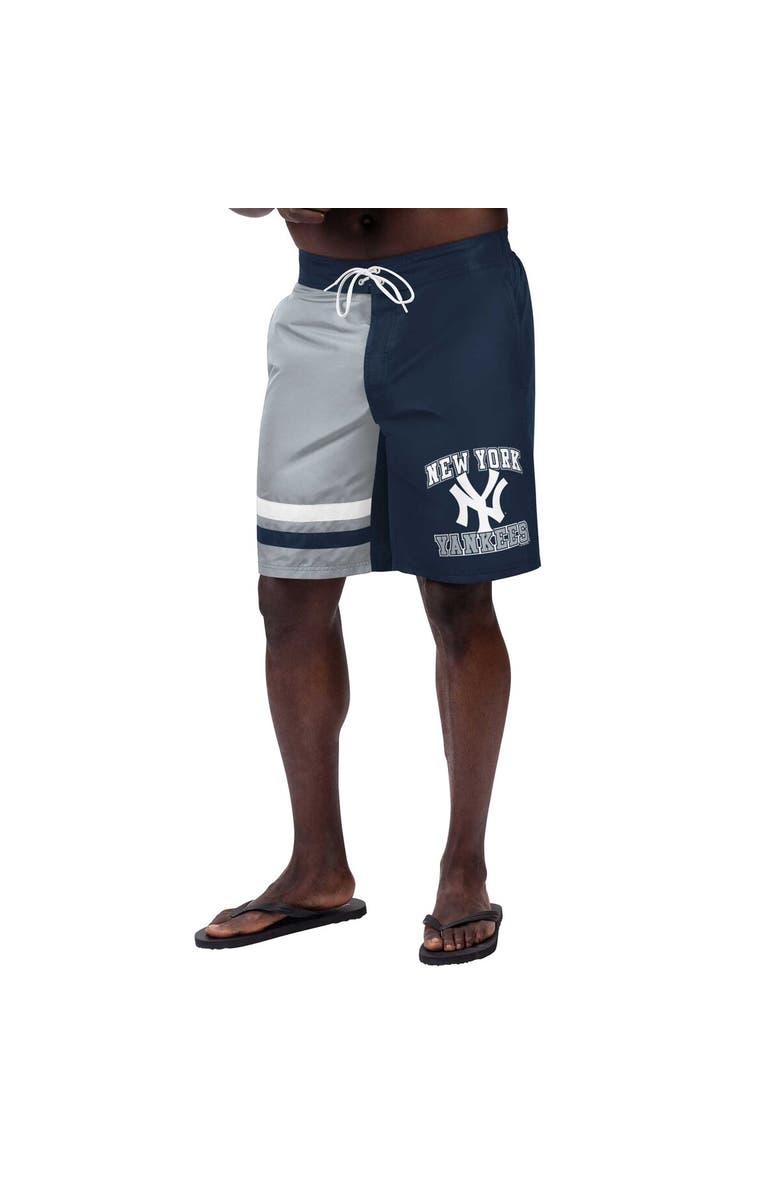 G-III SPORTS BY CARL BANKS Men's G-III Sports by Carl Banks Navy New York Yankees Anchor Swim Trunks, Main, color,