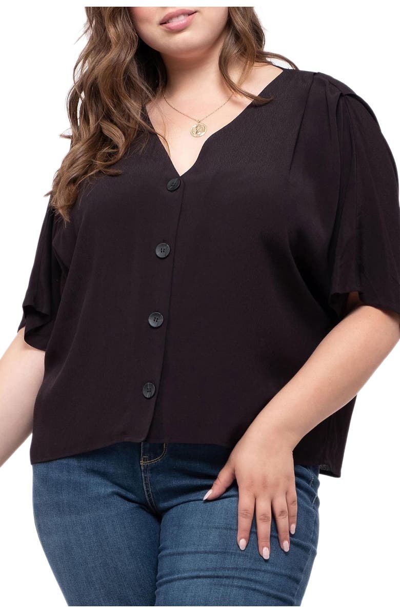 PERCH BY BLU PEPPER Button-Down Top, Main, color, 