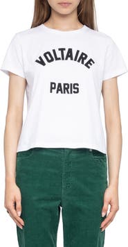 Zadig & Voltaire Alys Voltaire Paris Cotton Graphic T-Shirt