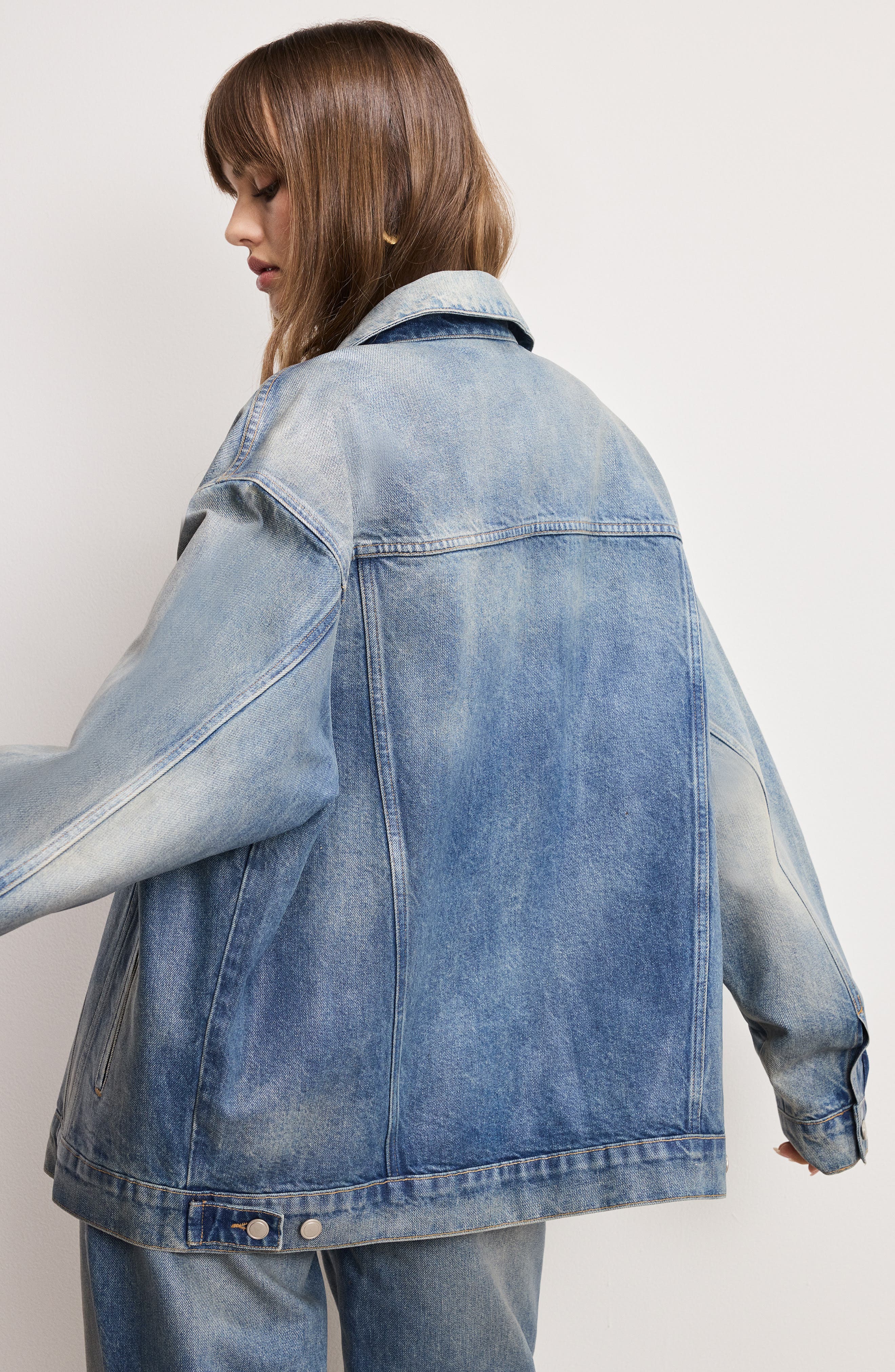 Coated Oversize Denim Jacket - image 2