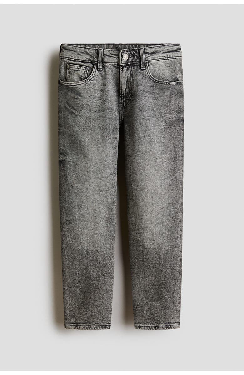 H&M Relaxed Tapered Fit Jeans, Main, color, Denim Gray