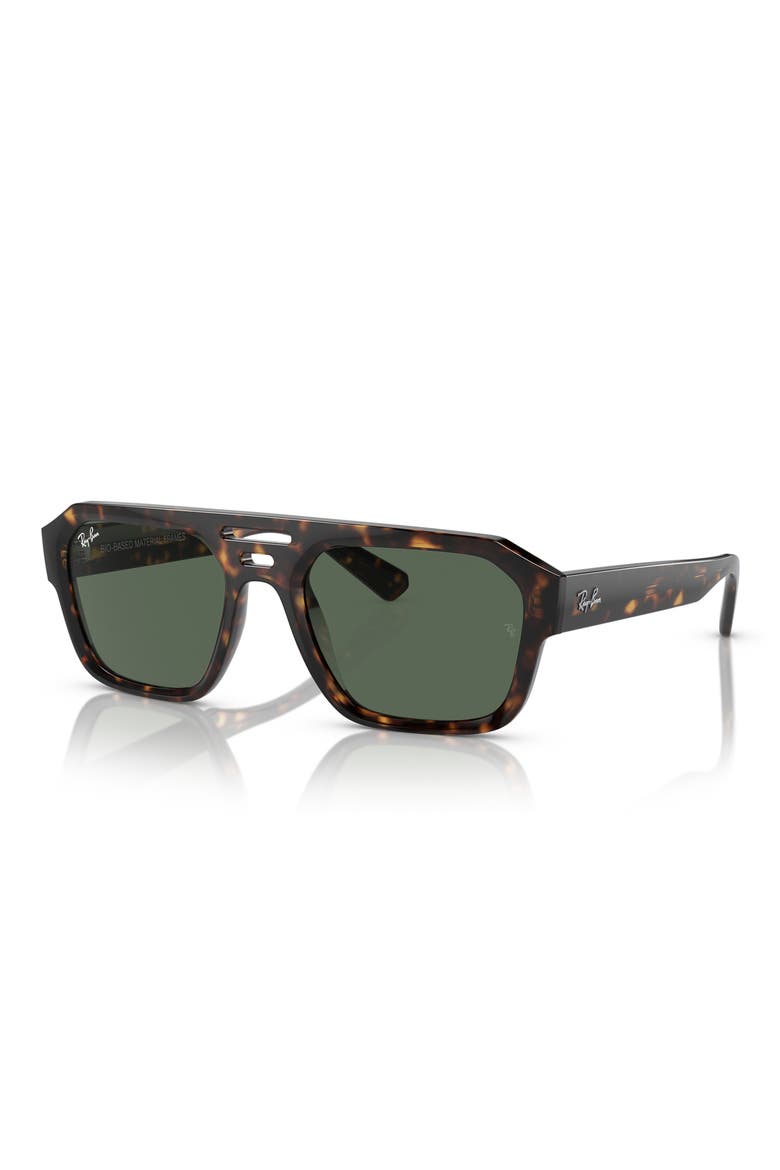 Corrigan Irregular 54mm Rectangular Sunglasses, Alternate, color, HAVANA