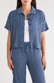 CYRUS Short Sleeve Button Front Shirt