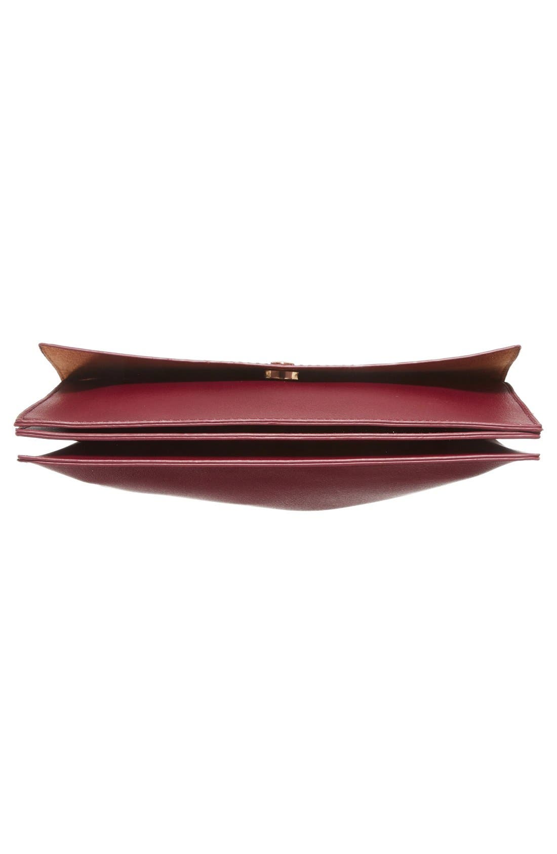 'Vanessa' Faux Leather Crossbody Bag, Alternate, color, BERRY