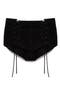Cloe Lace-Up Leather Shorts