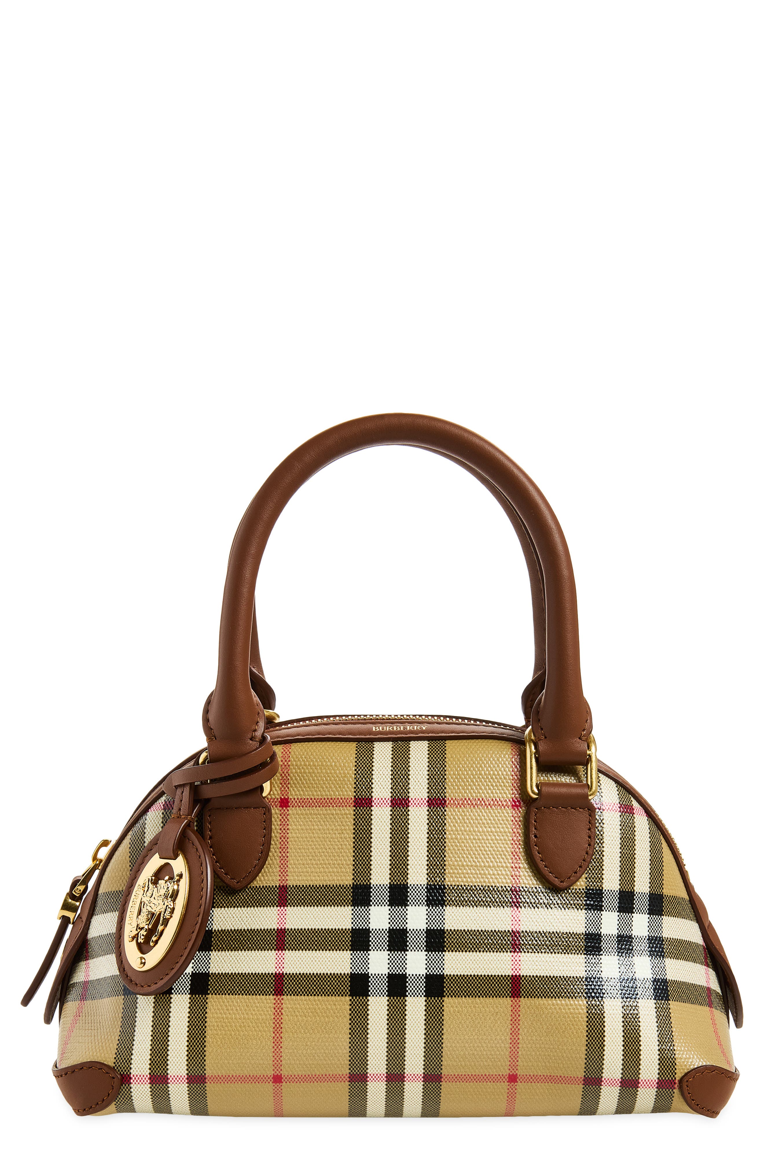 Mini Primrose Check Bag, Main, color, ARCHIVE BEIGE