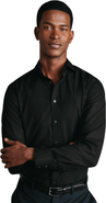 Charles Tyrwhitt Non-Iron Cutaway Collar Poplin Shirt