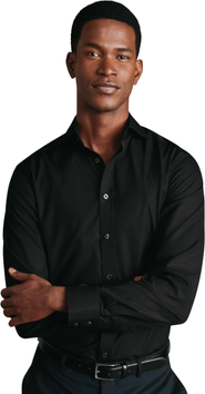 Charles Tyrwhitt Non-Iron Cutaway Collar Poplin Shirt