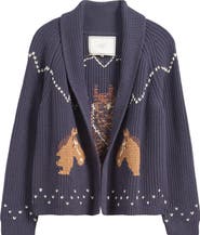 THE GREAT. The Horse Lodge Cotton Blend Cardigan