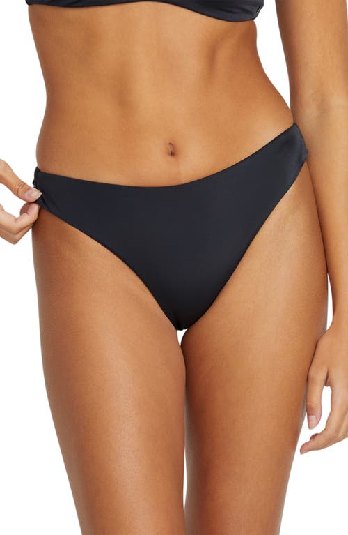 Volcom Simply Seamless Cheekini Bikini Bottoms In Black