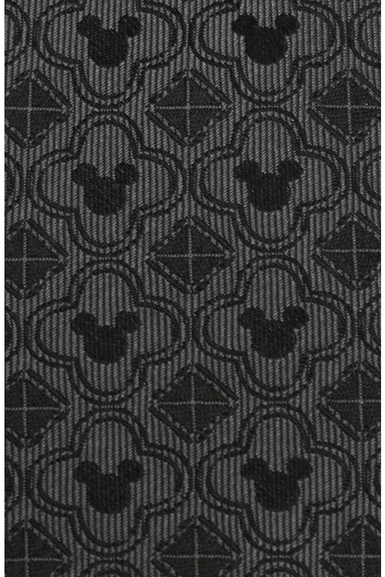 Mickey Mouse Geometric Silk Tie, Alternate, color, BLACK