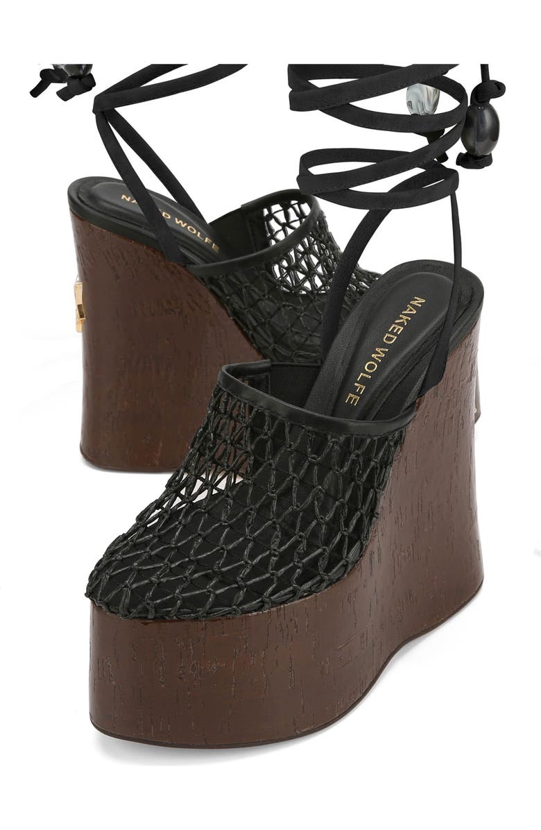 Naked Wolfe Platform Wedge Ankle Wrap Sandal, Alternate, color,