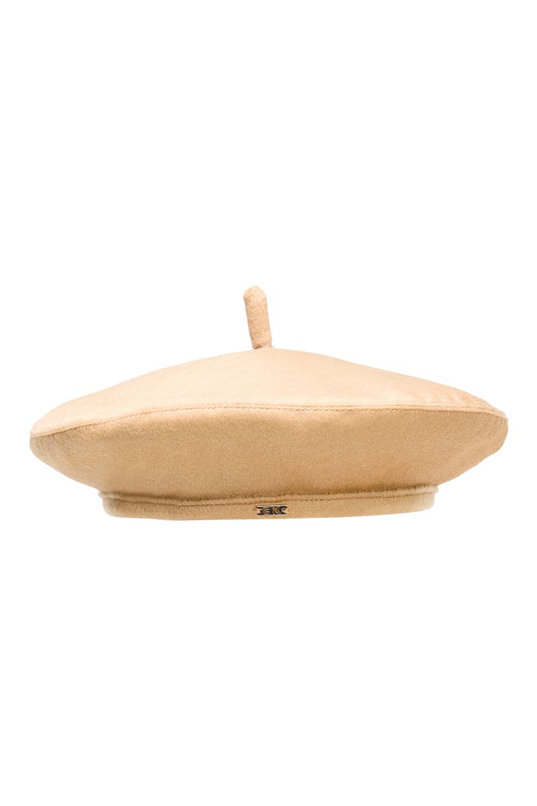 Carter Cashmere Beret, Main, color, CAMEL