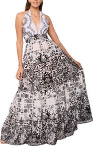 RANEES Halter Maxi Dress