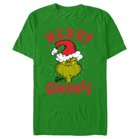 Men's The Grinch Christmas Merry Grinchmas  Graphic T-Shirt