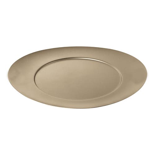 Mepra Atmosfera Charger Plate In Metallic