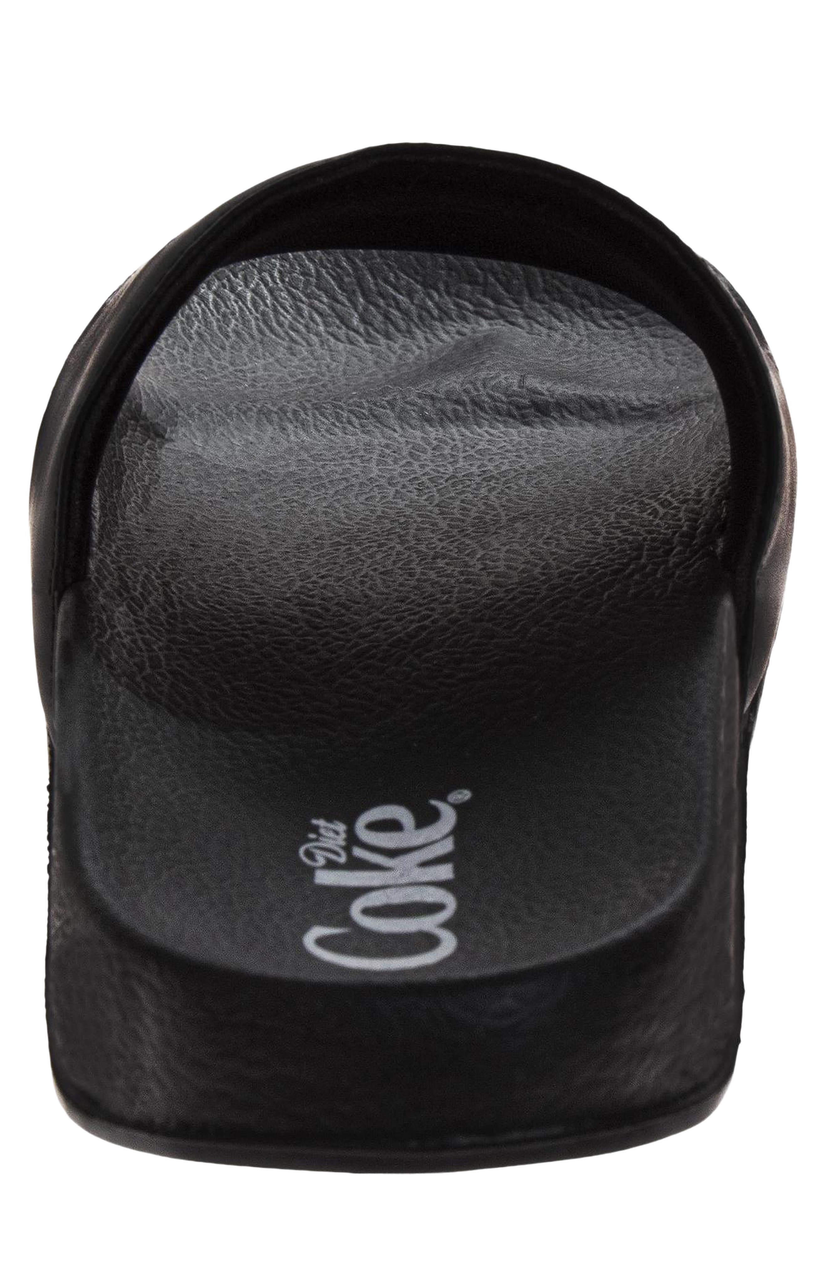 Coca-Cola Coke® Slide Sandal, Alternate, color, BLACK
