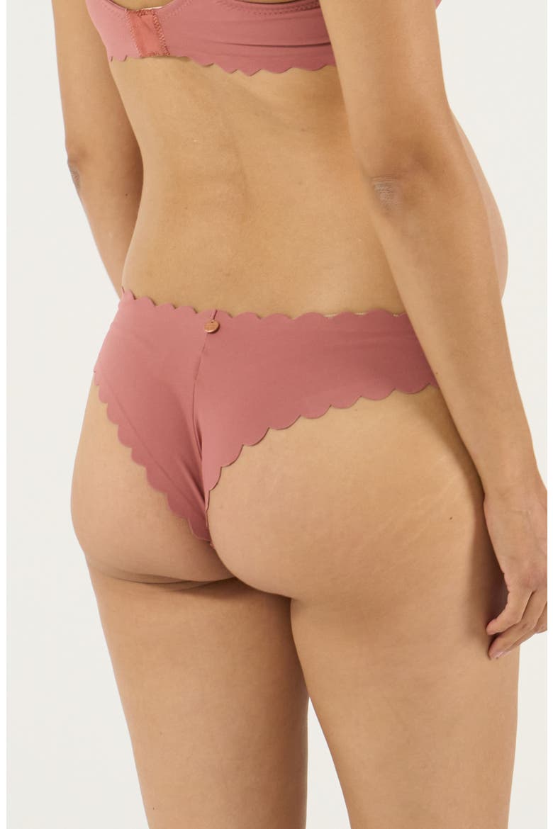 Skin Low Waist Maternity Tanga, Alternate, color, Dusty Pink