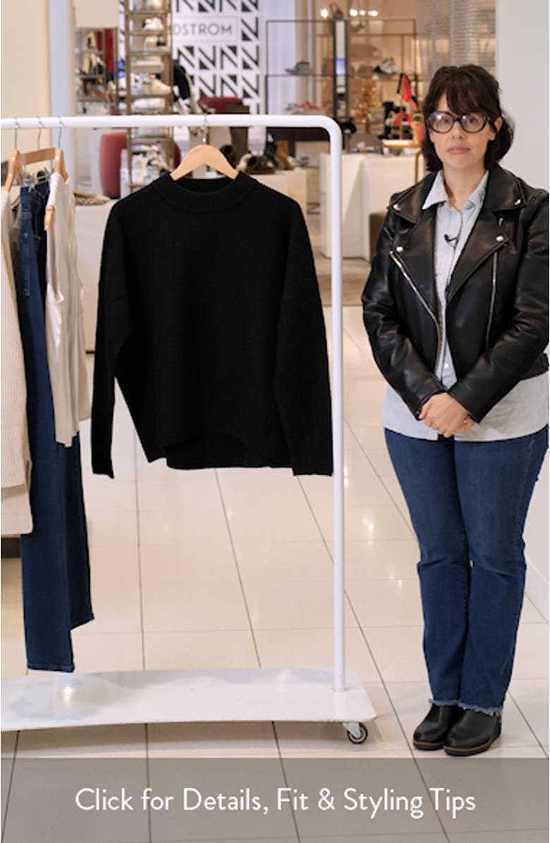 Oversize Boiled Wool Sweater, sales video thumbnail