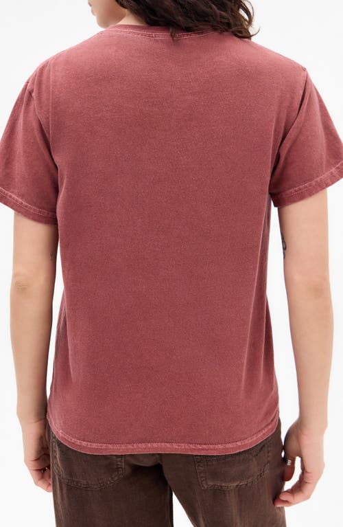 Bdg Urban Outfitters Drive Relaxed Cotton Graphic Baby Tee In Red