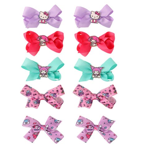 and Friends Hair Bow Clips 10-Piece Official License