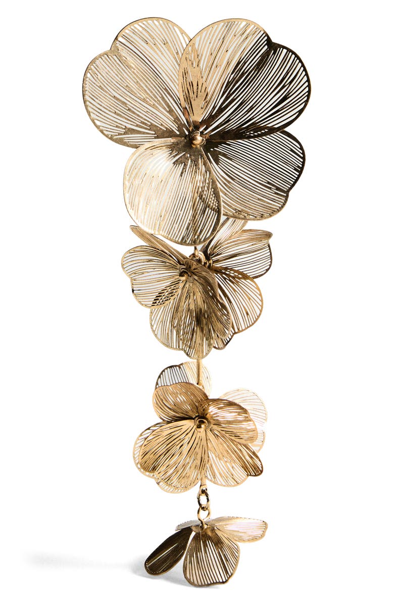 MANGO Hanging Floral Earrings, Alternate, color, 