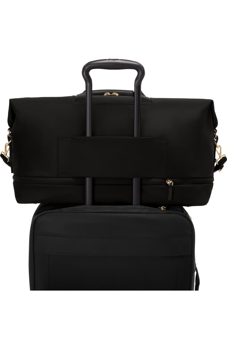 TUMI Rhys Expandable Duffel, Alternate, color, Black/ Gold