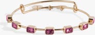 Alex and Ani October Birthstone Emerald Cut Bangle