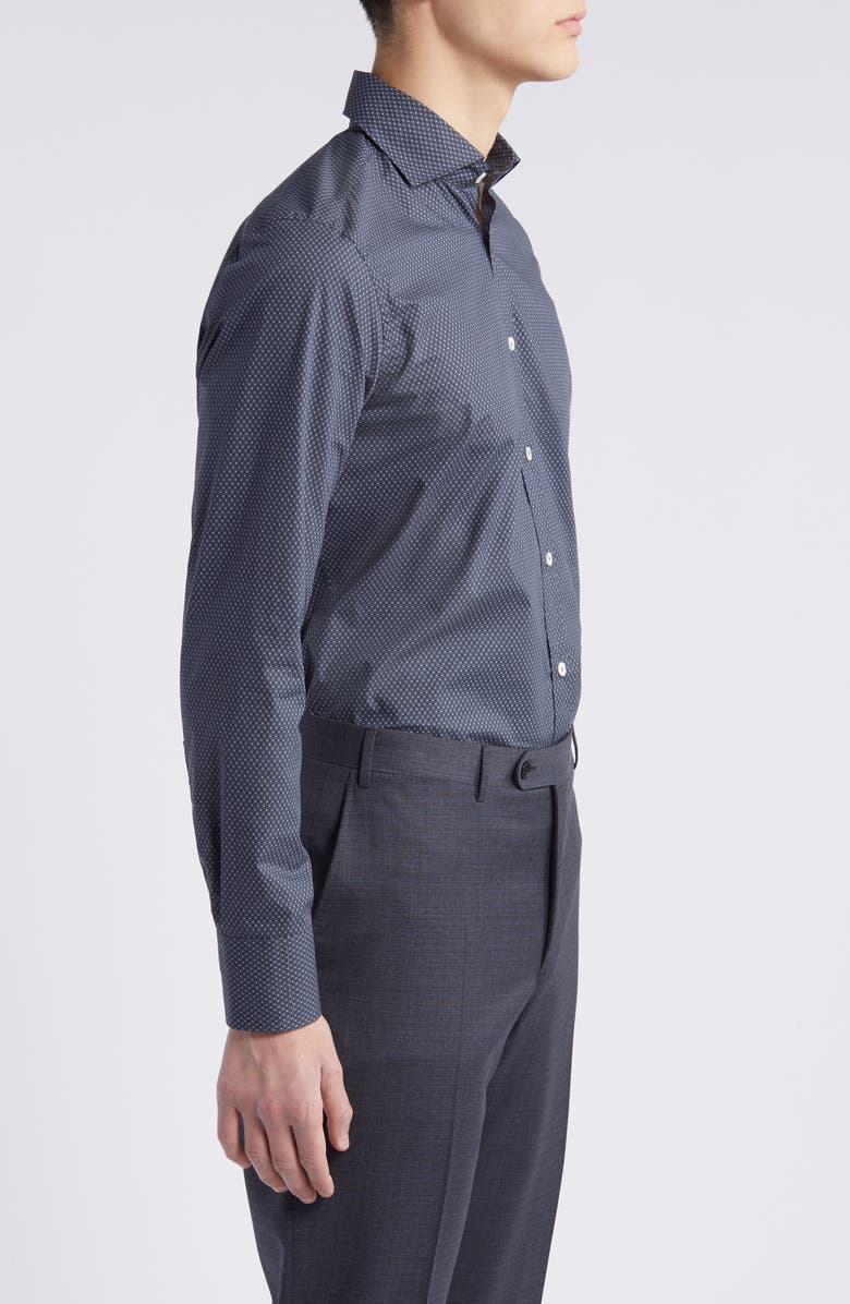 Canali Micropattern Dress Shirt, Alternate, color,