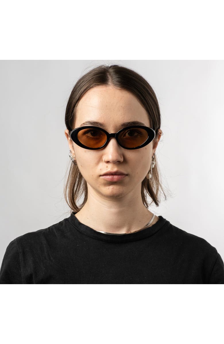 Sad Eyewear Bloom Sunglasses, Alternate, color, Gloss Black Tint