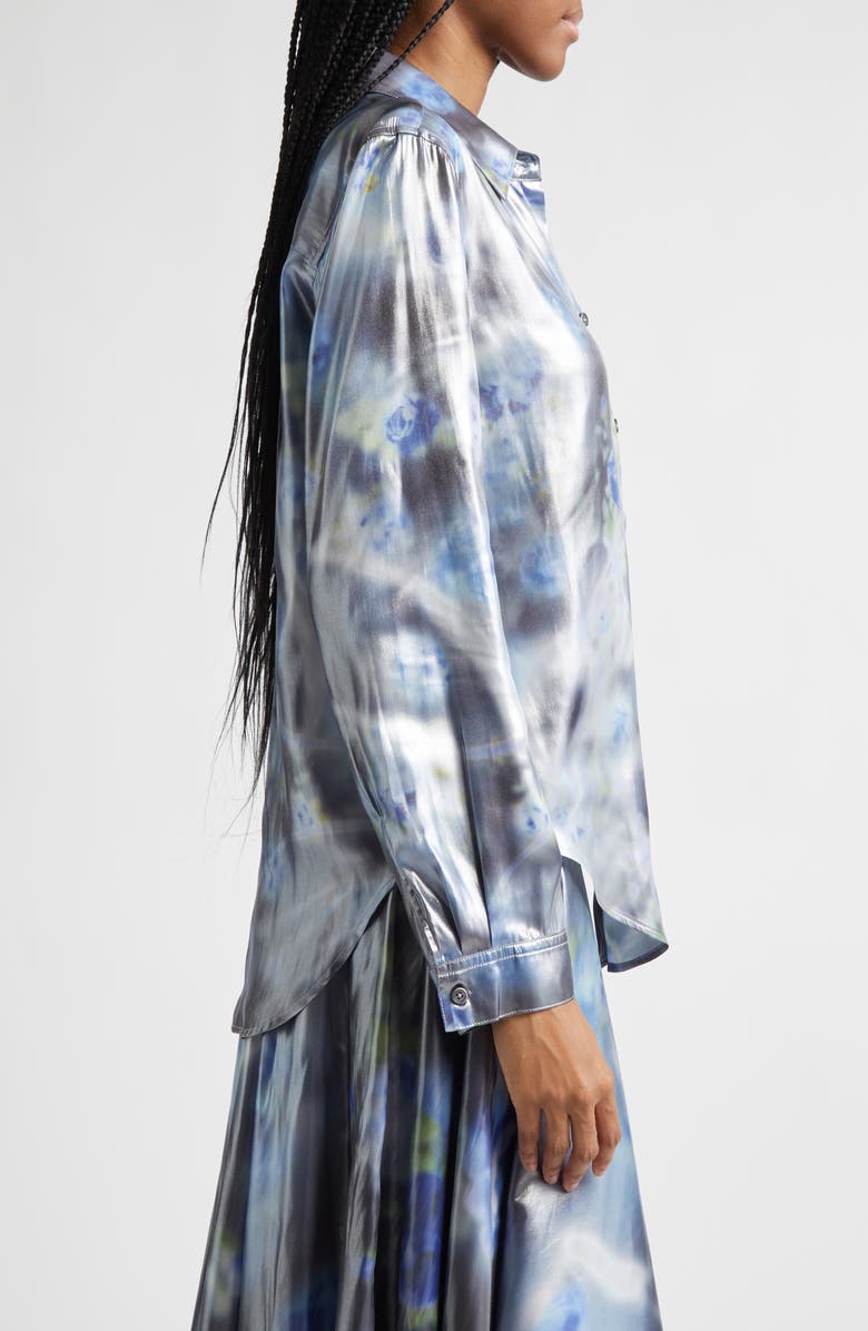 DIESEL<sup
®</sup
Ronor Floral Georgette Button-Up Shirt, Alternate, color, Black