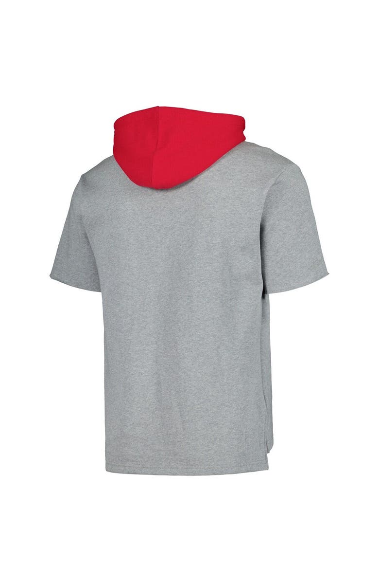 Mitchell & Ness Men's Mitchell & Ness Heather Gray St. Louis Cardinals Postgame Short Sleeve Pullover Hoodie, Alternate, color, Heather Gray