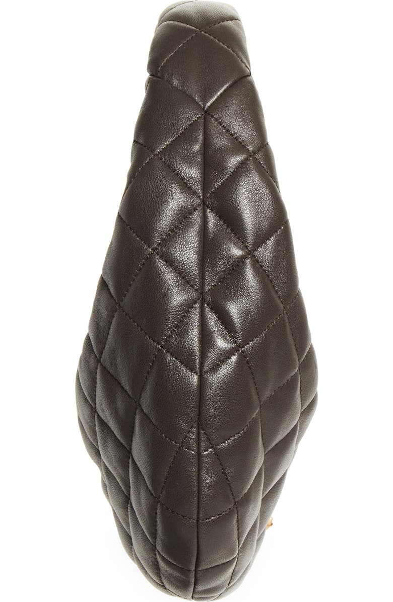 Saint Laurent Baby Icare Quilted Leather Hobo Bag, Alternate, color, Urban Grey