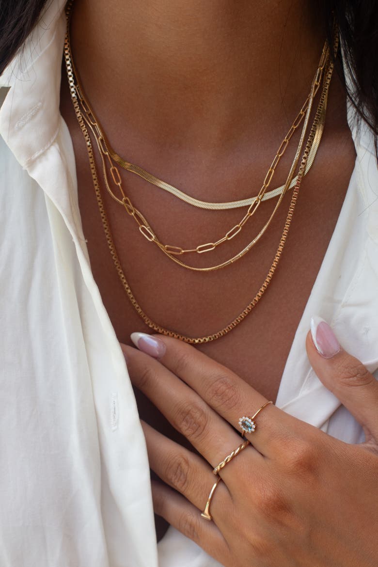 Nile Necklace, Alternate, color, Gold