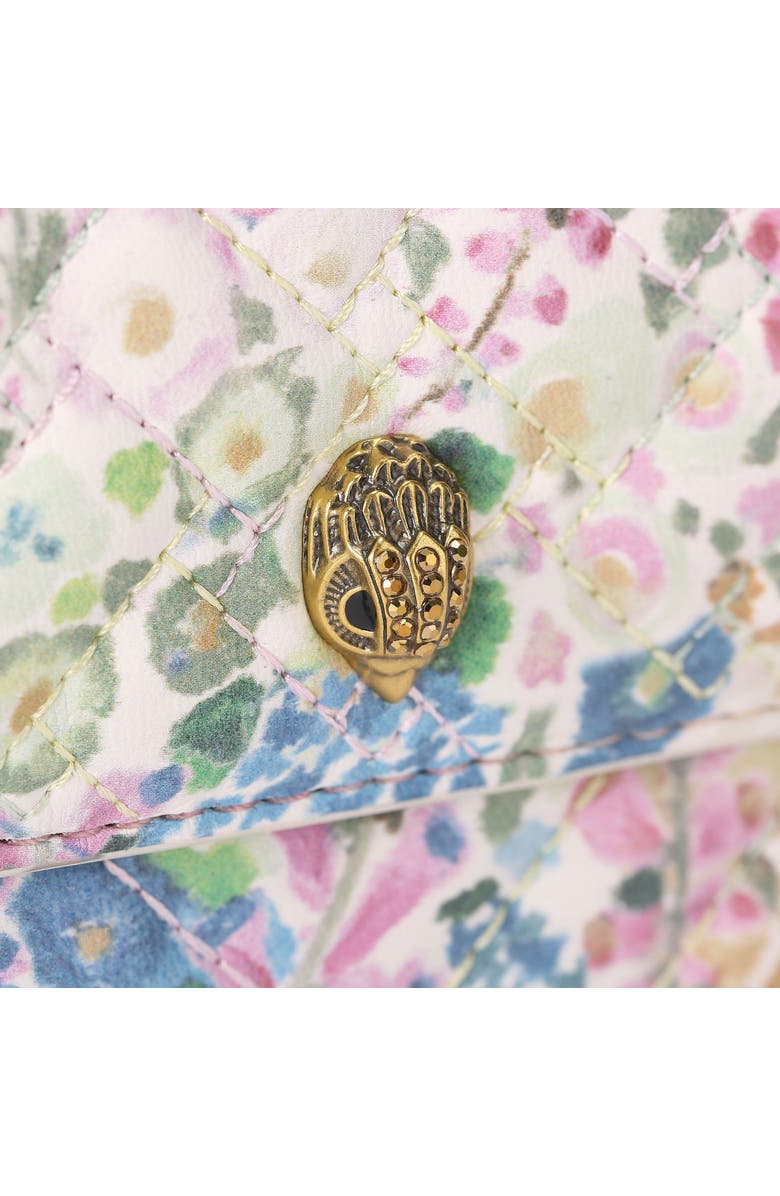 Kurt Geiger London Floral Couture Micro Kensington Floral Quilted Crossbody Bag, Alternate, color,