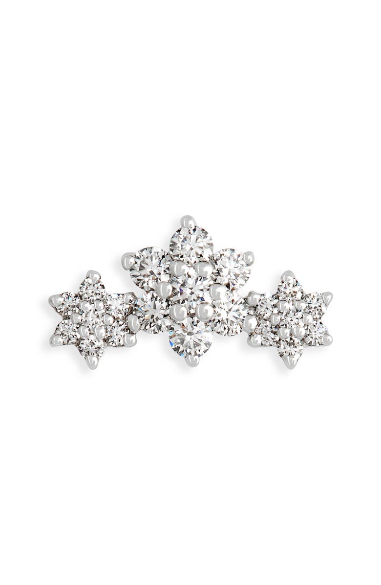 MARIA TASH Single Diamond Flower Garland Stud Earring, Main, color, 