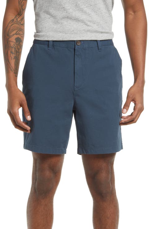 Washed Stretch Cotton Chino Shorts