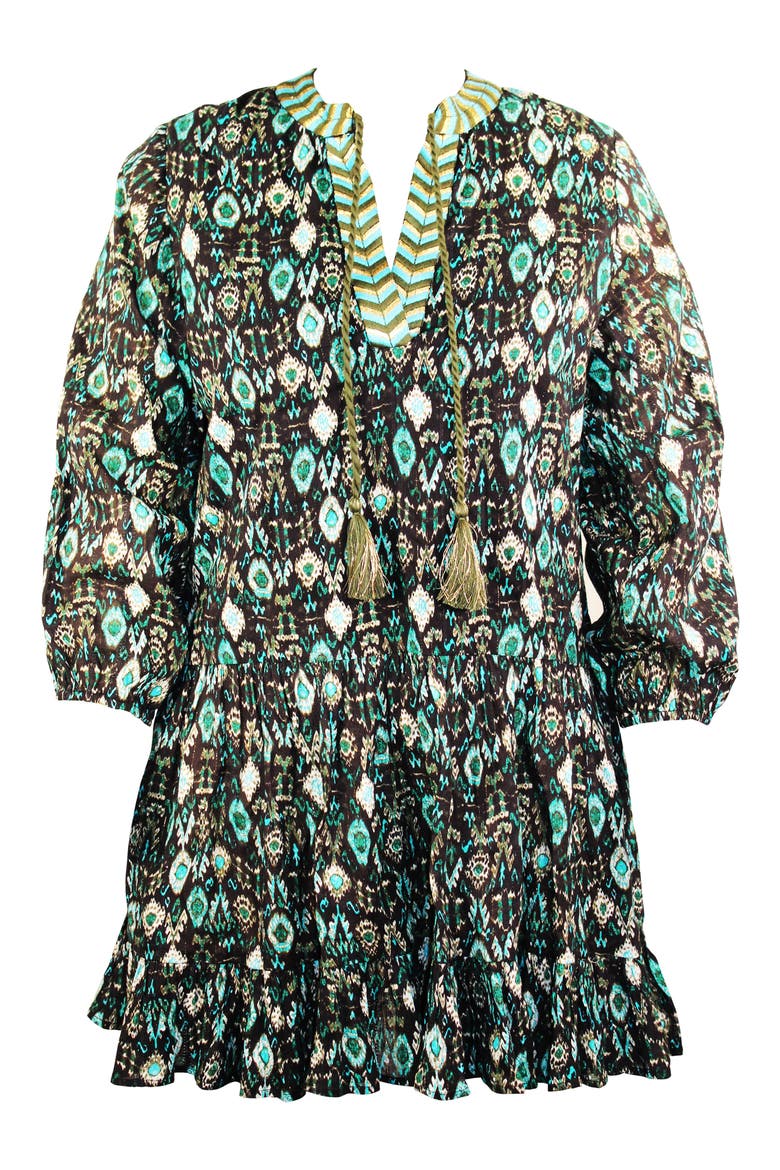 Bijoux Cover-Up Beach Dress, Alternate, color, BLM