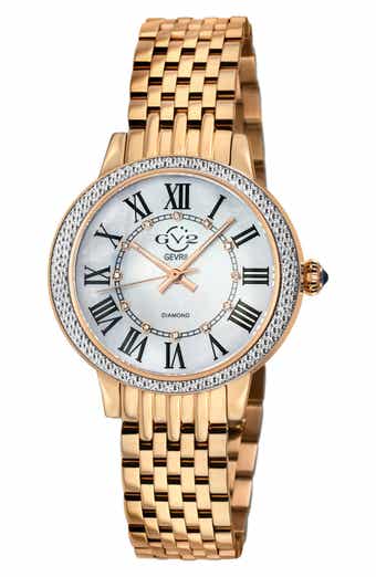 GV2 Astor III Diamond Swiss Bracelet Watch, 34mm - 0.06 ctw