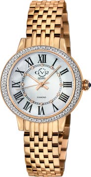 GV2 Astor III Diamond Swiss Bracelet Watch, 34mm - 0.06 ctw