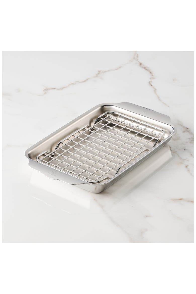OvenBond Tri-Ply Mini Eighth Sheet Pan with Rack, Alternate, color, NO COLOR