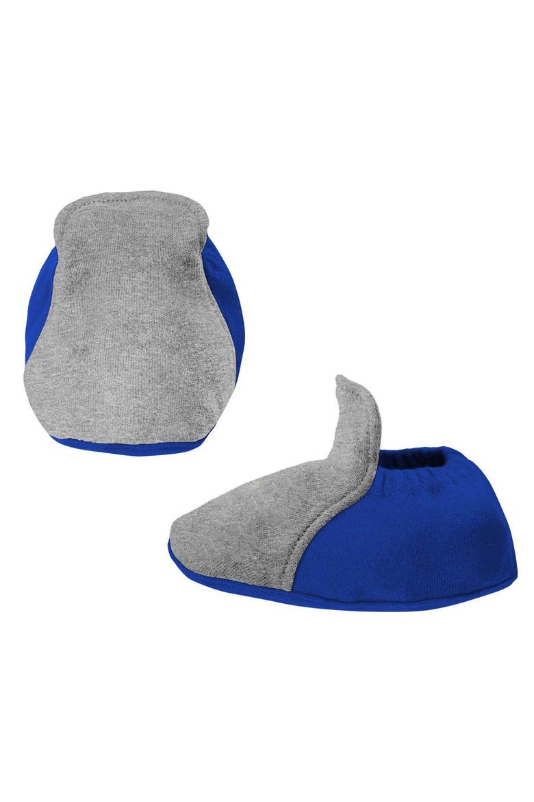 Newborn & Infant Royal/Heather Gray Toronto Blue Jays Three-Piece Love of Baseball Bib Bodysuit & Booties Set, Alternate, color, Royal