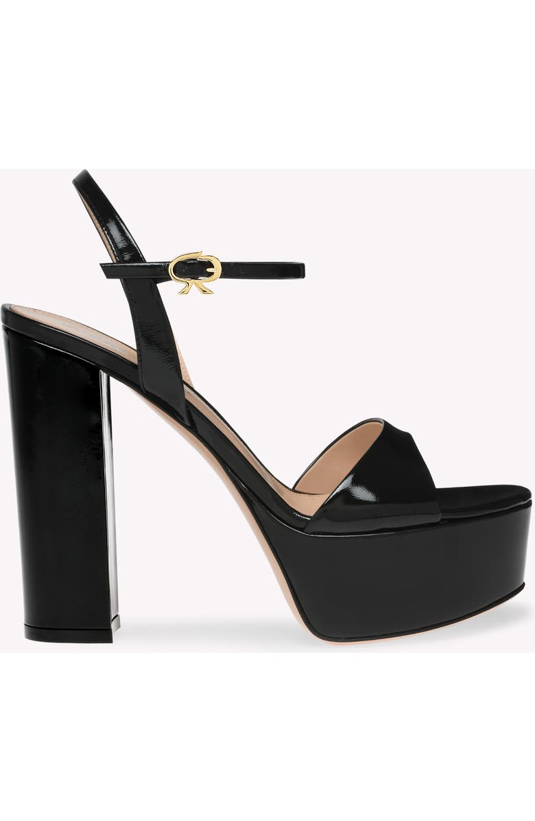 Gianvito Rossi Marlena Sandal, Main, color, Black Nappa