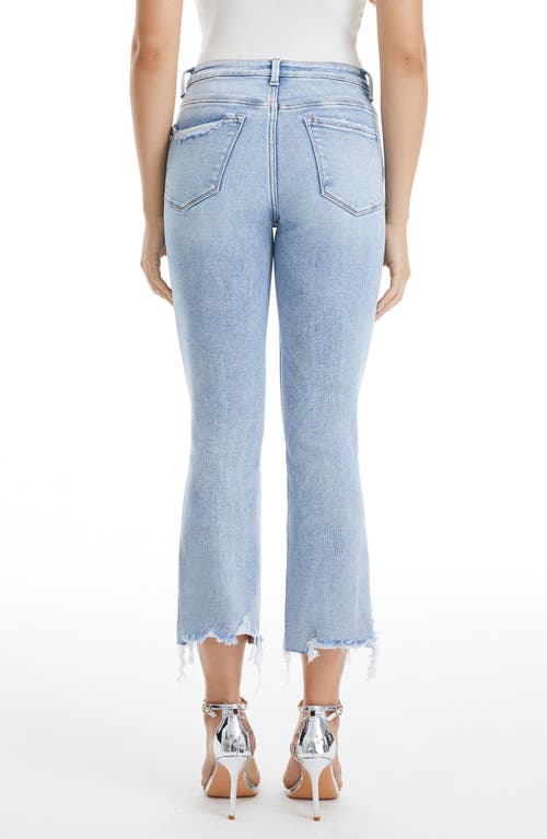 Bayeas Tina High Waist Distressed Crop Flare Jeans