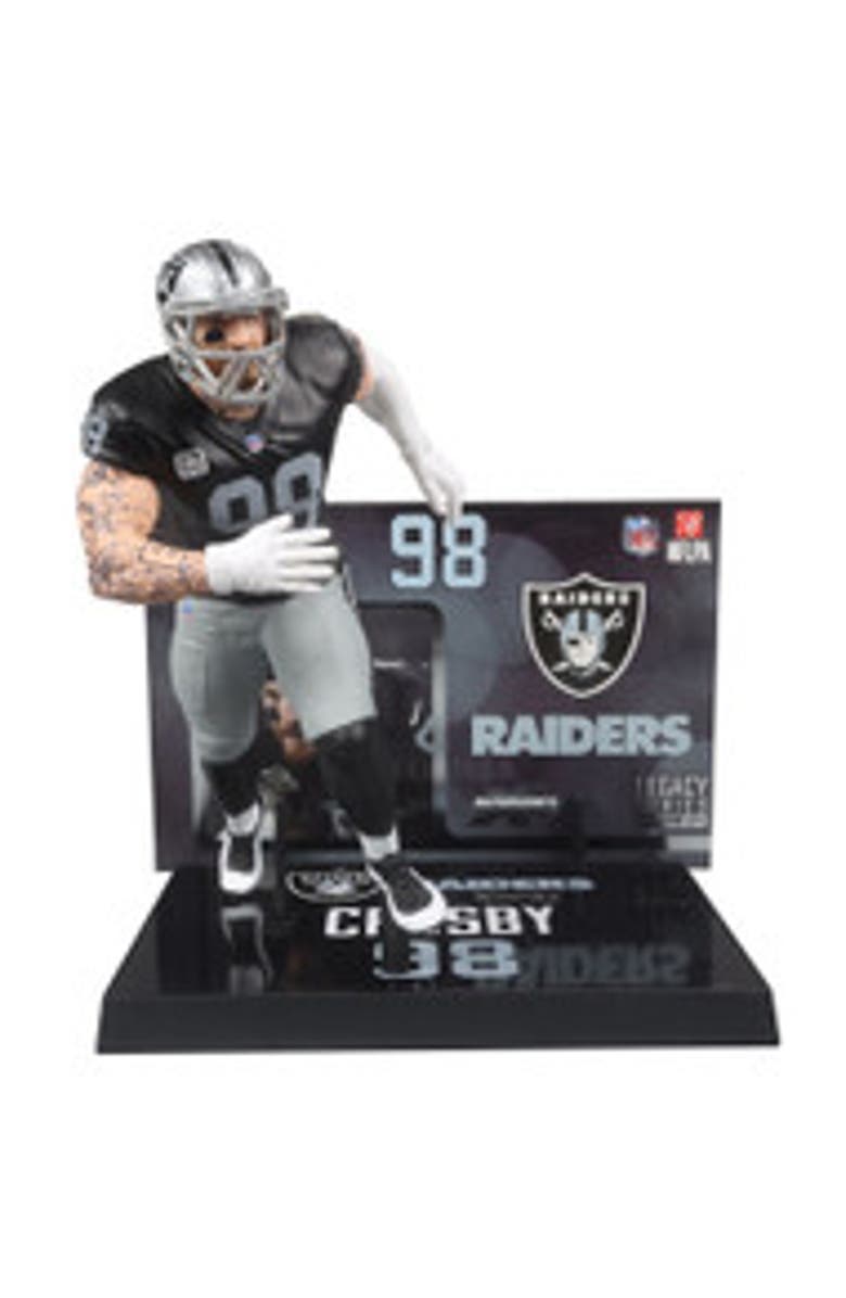 McFarlane Maxx Crosby (Las Vegas Raiders) NFL 7" Figure McFarlane, Main, color, Black