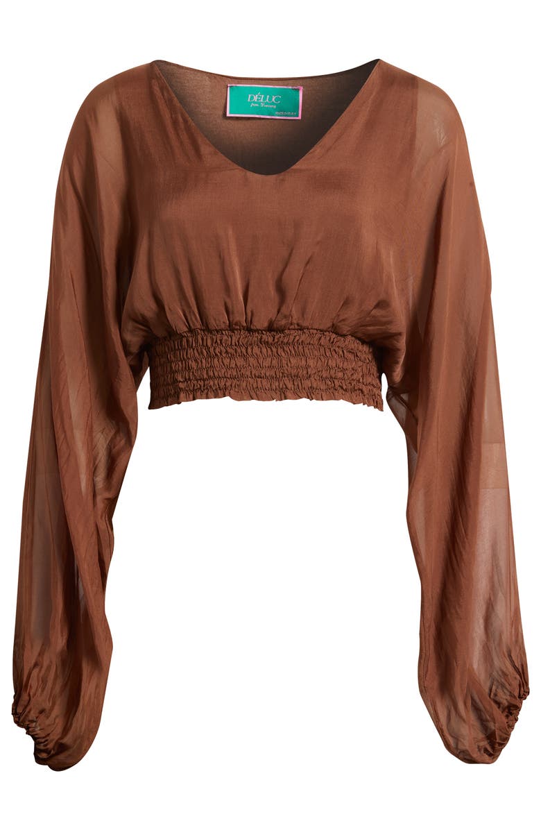 DELUC Forum Crop Top, Main, color, Brown