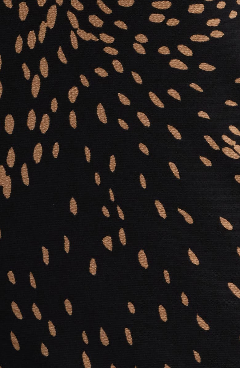 AK ANNE KLEIN Print Wide Leg Pull On Pants, Alternate, color, Anne Black/ Vicuna