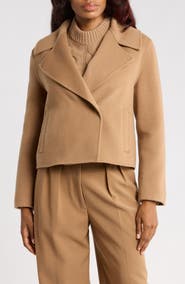 Theory Winsome Cropped Double Face Coat